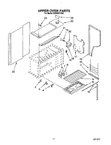 10 - Upper Oven parts for Whirlpool Range SE960PEYW2 from AppliancePartsPros.com
