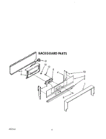 03 - Backguard parts for Whirlpool Range SF330PEWW4 from AppliancePartsPros.com