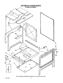 03 - External Oven parts for Whirlpool Range SF370PEWW1 from AppliancePartsPros.com