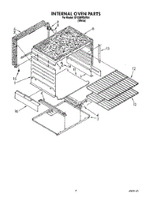 05 - Internal Oven parts for Whirlpool Range SF330PEWW4 from AppliancePartsPros.com
