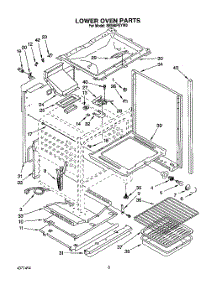 07 - Lower Oven parts for Whirlpool Range SE960PEYW0 from AppliancePartsPros.com