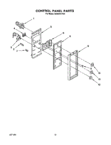 08 - Control Panel parts for Whirlpool Range SE960PEYW0 from AppliancePartsPros.com