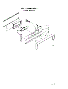 04 - Backguard parts for Whirlpool Range SF330PERW4 from AppliancePartsPros.com
