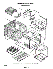Internal Oven parts for Whirlpool Range SF396PEPW1 from AppliancePartsPros.com