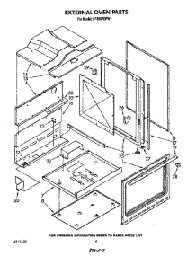 External Oven parts for Whirlpool Range SF396PEPW1 from AppliancePartsPros.com