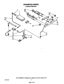 Manifold parts for Whirlpool Range SF396PEPW1 from AppliancePartsPros.com