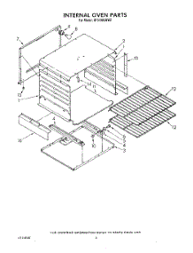 04 - Internal Oven parts for Whirlpool Range SF5100SRW2 from AppliancePartsPros.com