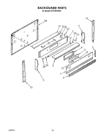 07 - Backguard, Literature parts for Whirlpool Range SF375PEWW0 from AppliancePartsPros.com