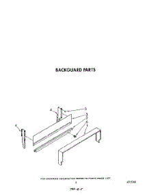 04 - Backguard parts for Whirlpool Range SF3020ERW4 from AppliancePartsPros.com