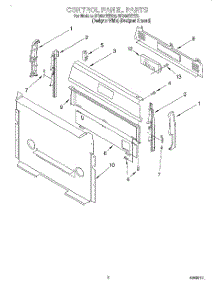 02 - Control Panel parts for Whirlpool Range SF360BEEQ0 from AppliancePartsPros.com