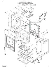 04 - Chassis parts for Whirlpool Range SF360BEEQ0 from AppliancePartsPros.com