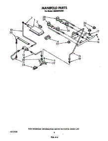 Manifold parts for Whirlpool Range SM988PESW1 from AppliancePartsPros.com