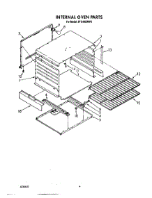 04 - Internal Oven parts for Whirlpool Range SF5100SRW5 from AppliancePartsPros.com