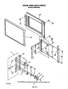 Door And Latch parts for Whirlpool Range SM988PESW1 from AppliancePartsPros.com