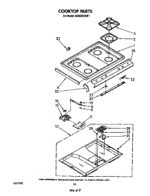 Cook Top parts for Whirlpool Range SM988PESW1 from AppliancePartsPros.com