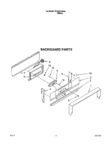 03 - Backguard parts for Whirlpool Range SF330PEWW8 from AppliancePartsPros.com