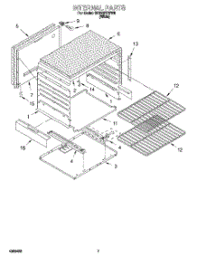 05 - Internal parts for Whirlpool Range SF330PEWW8 from AppliancePartsPros.com