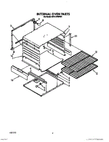 03 - Internal Oven parts for Whirlpool Range SF314PSWW1 from AppliancePartsPros.com