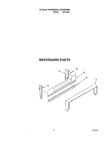 03 - Backguard parts for Whirlpool Range SF305BSWN0 from AppliancePartsPros.com