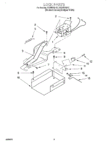06 - Lock, Literature parts for Whirlpool Range SS385PEBH1 from AppliancePartsPros.com