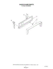 04 - Backguard parts for Whirlpool Range SF3000ERW5 from AppliancePartsPros.com