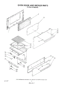 05 - Oven Door And Broiler parts for Whirlpool Range SF3000ERW5 from AppliancePartsPros.com