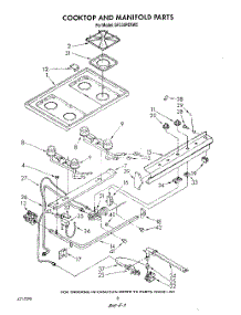 06 - Cook Top And Manifold , Literature parts for Whirlpool Range SF330PERW5 from AppliancePartsPros.com