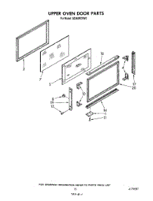 10 - Upper Oven Door parts for Whirlpool Range SE960PEPW2 from AppliancePartsPros.com