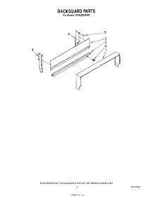 04 - Backguard parts for Whirlpool Range SF302BERW0 from AppliancePartsPros.com