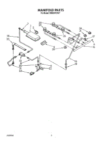 04 - Manifold parts for Whirlpool Range SM988PESW7 from AppliancePartsPros.com