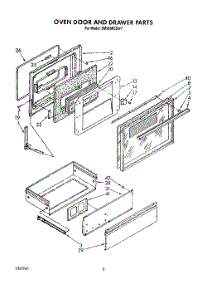 06 - Oven Door And Drawer parts for Whirlpool Range SM988PESW7 from AppliancePartsPros.com