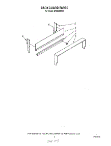 04 - Backguard parts for Whirlpool Range SF3000ERW0 from AppliancePartsPros.com