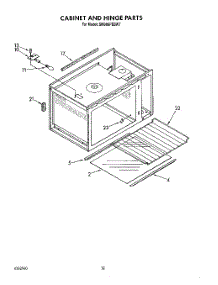 12 - Cabinet And Hinge parts for Whirlpool Range SM988PESW7 from AppliancePartsPros.com