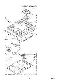 13 - Cooktop parts for Whirlpool Range SM988PESW7 from AppliancePartsPros.com