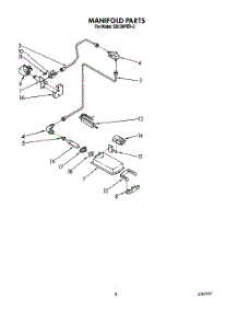 04 - Manifold parts for Whirlpool Oven SB130PER3 from AppliancePartsPros.com