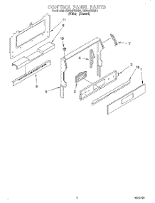 04 - Control Panel parts for Whirlpool Range SF310PEAW2 from AppliancePartsPros.com