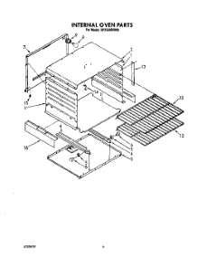 03 - Internal Oven parts for Whirlpool Range SF3300ERW6 from AppliancePartsPros.com