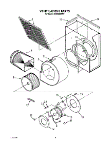04 - Ventilation parts for Whirlpool Cooktop SC8900EXW0 from AppliancePartsPros.com