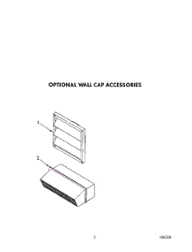 05 - Optional Wall Cap parts for Whirlpool Cooktop SC8900EXW0 from AppliancePartsPros.com