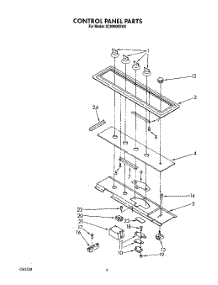 06 - Control Panel parts for Whirlpool Cooktop SC8900EXW0 from AppliancePartsPros.com