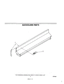 05 - Backguard parts for Whirlpool Range SF301BSKN0 from AppliancePartsPros.com