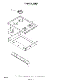 06 - Cook Top parts for Whirlpool Range SF301BSKN0 from AppliancePartsPros.com