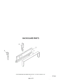 03 - Backguard parts for Whirlpool Range SF3001SRW5 from AppliancePartsPros.com