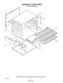 06 - Internal Oven parts for Whirlpool Range SF3001SRW5 from AppliancePartsPros.com