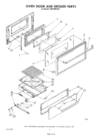 05 - Oven Door And Broiler parts for Whirlpool Range SM958PESW1 from AppliancePartsPros.com