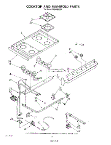 06 - Cooktop And Manifold parts for Whirlpool Range SM958PESW1 from AppliancePartsPros.com