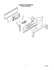 04 - Backguard parts for Whirlpool Range SF330PEWW2 from AppliancePartsPros.com