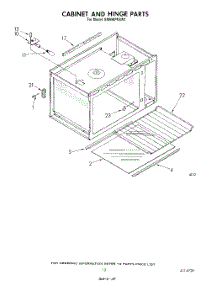 09 - Cabinet And Hinge parts for Whirlpool Range SM958PESW1 from AppliancePartsPros.com