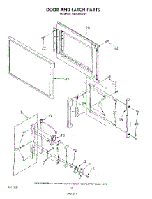 12 - Door And Latch parts for Whirlpool Range SM958PESW1 from AppliancePartsPros.com
