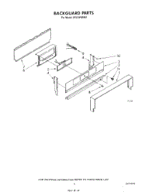 04 - Backguard parts for Whirlpool Range SF331PSRW1 from AppliancePartsPros.com